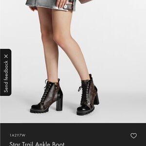 **Brand New/Never Worn**Louis Vuitton Black and Brown Ankle Boots